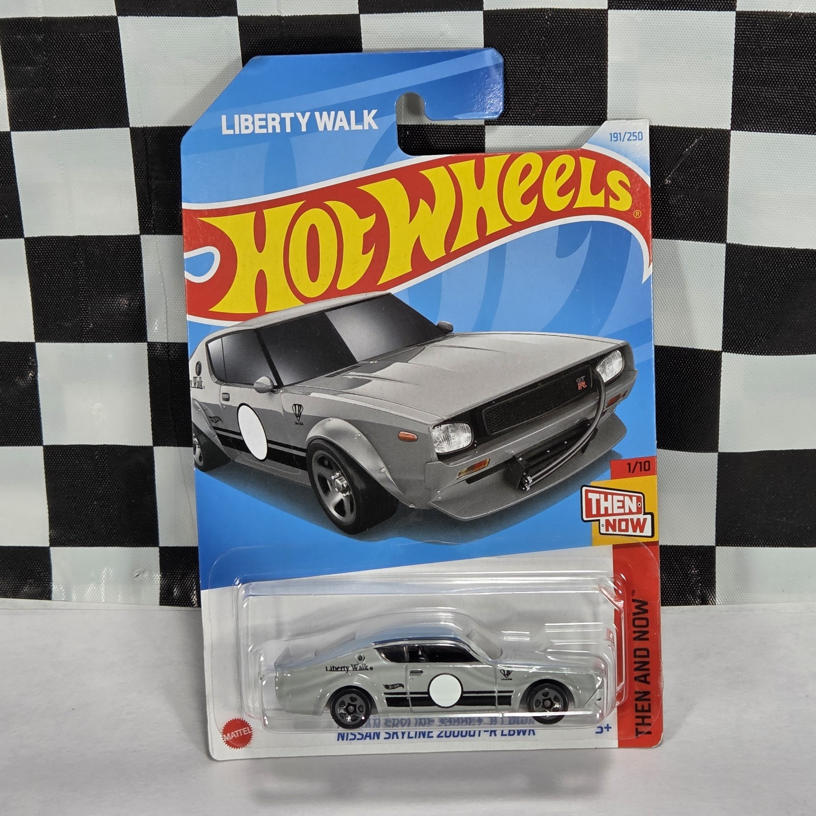 Hot Wheels 2024 Then and Now 1/10 Nissan Skyline 2000GT-R LBWK Gray Liberty Walk