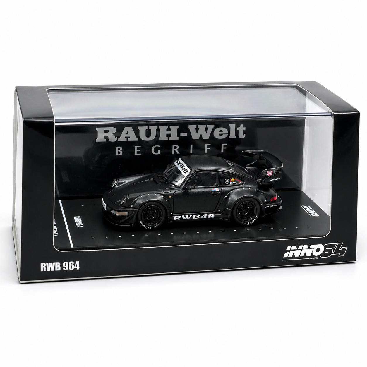 Inno 1/64 PORSCHE 911 RWB 964 Model Car -BLACK-