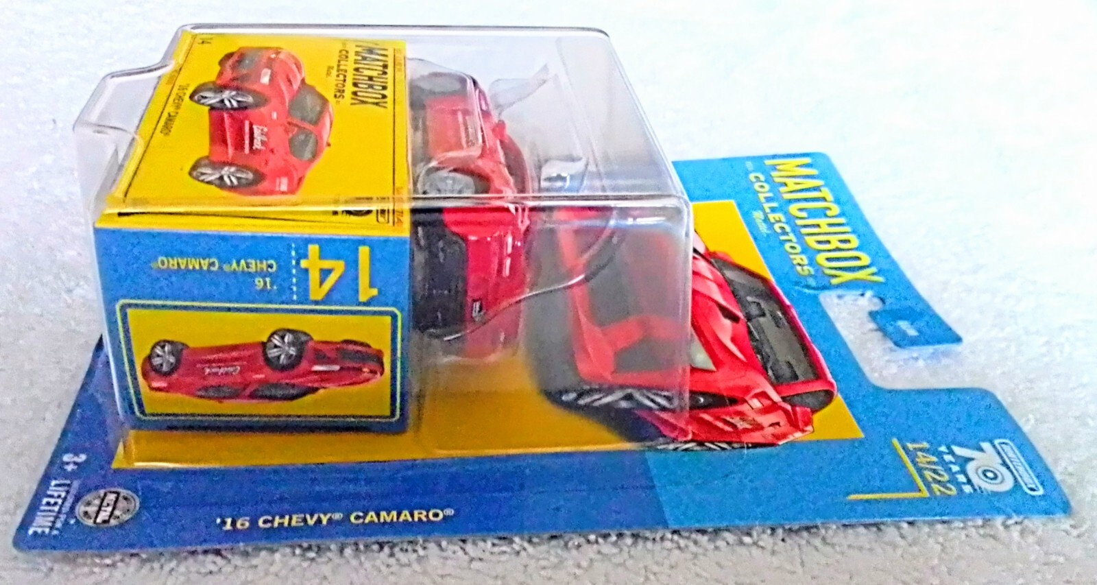 2023 Matchbox Collectors Red ’16 CHEVY CAMARO Car 70 Years Series 14 of 22