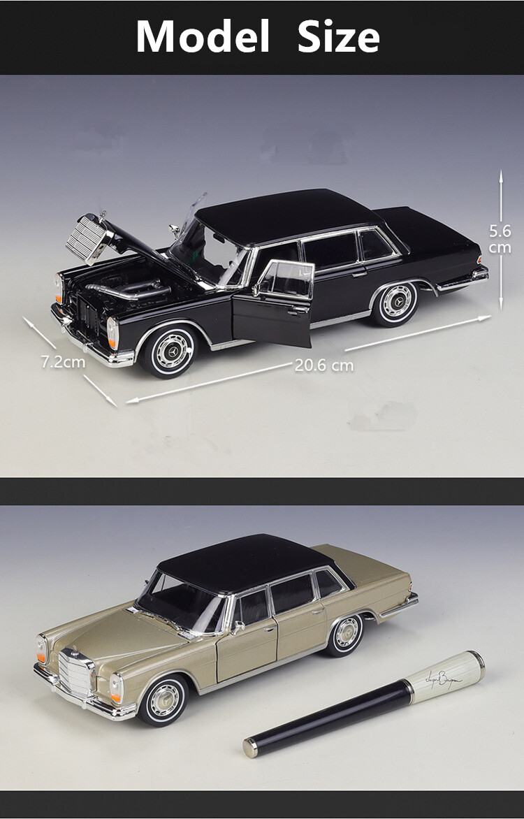 Mercedes-Benz 600 Alloy Car Model Diecasts Metal Classic Old Car Child Toy Gift