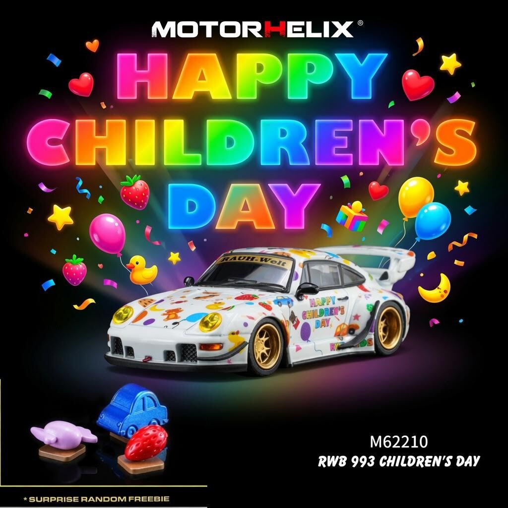 Motorhelix 1/64 RWB 993 Children‘s Day Limited Edition