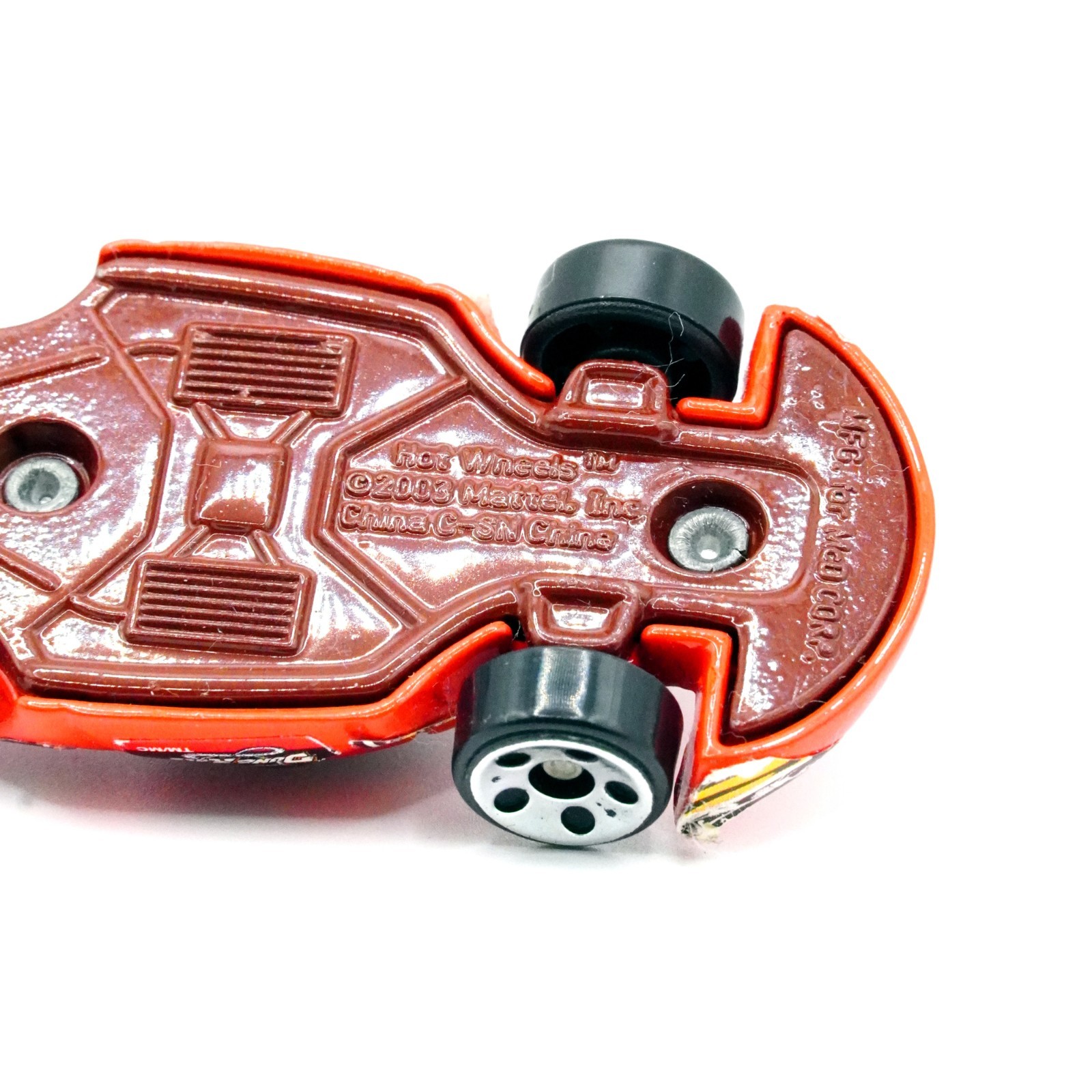 Hot Wheels McDonald’s Hot Rod Dragster Red Chrome Engine 2003 1:64 Diecast Used