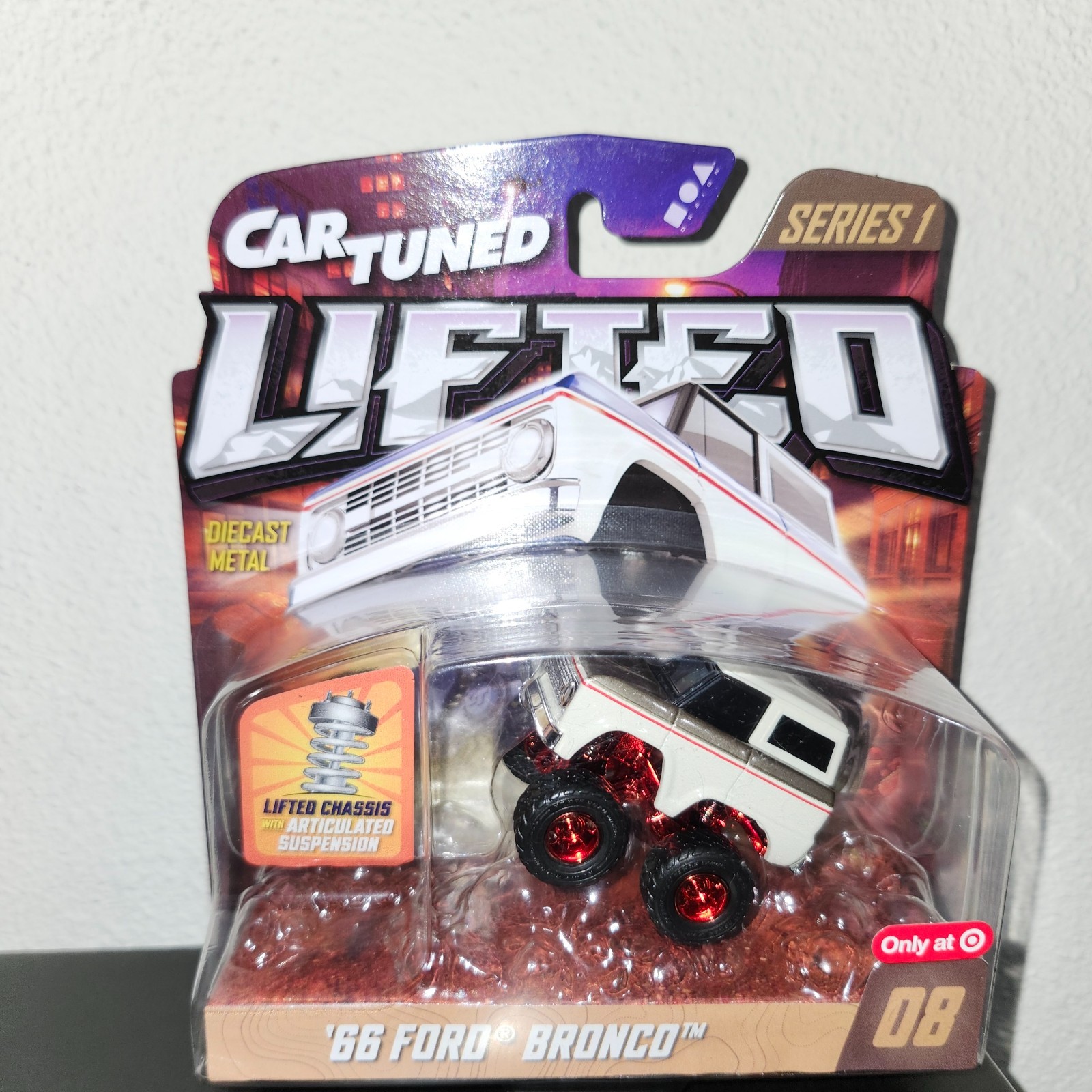 2026 Car Tuned Lifted 66 Ford Bronco RED BOTTOM RB Chase – Target Exclusive