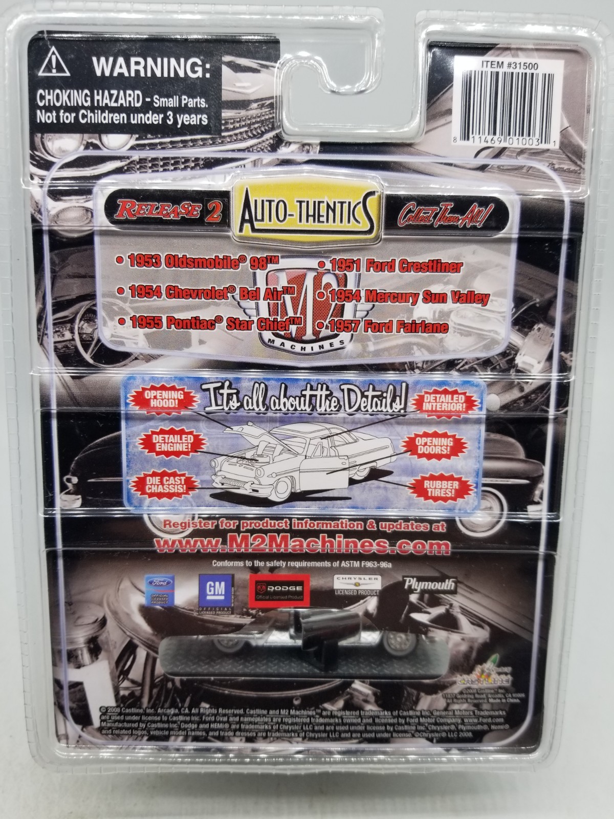 M2 Machines 1953 Oldsmobile 98 Auto-Thentics Release 02 Chrome Finish Rare Color