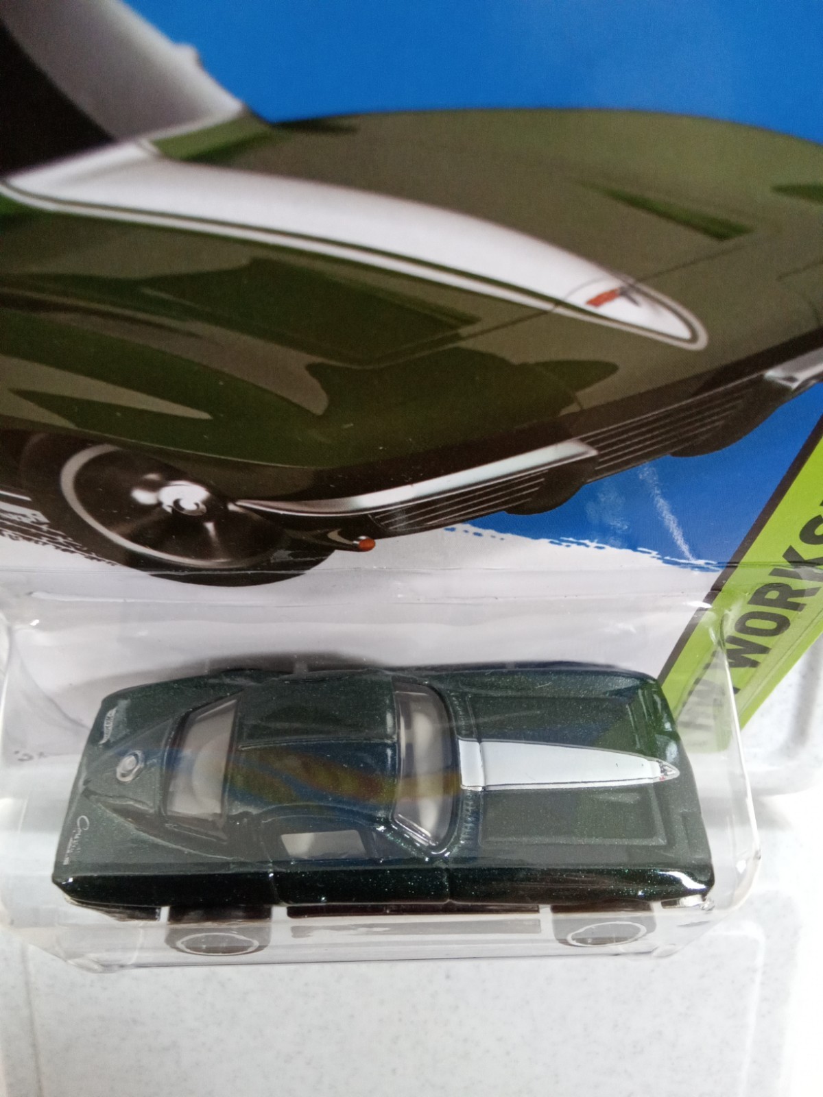 2014 Hot Wheels ’64 Corvette Stingray #223 Green Kmart Exclusive Color M36