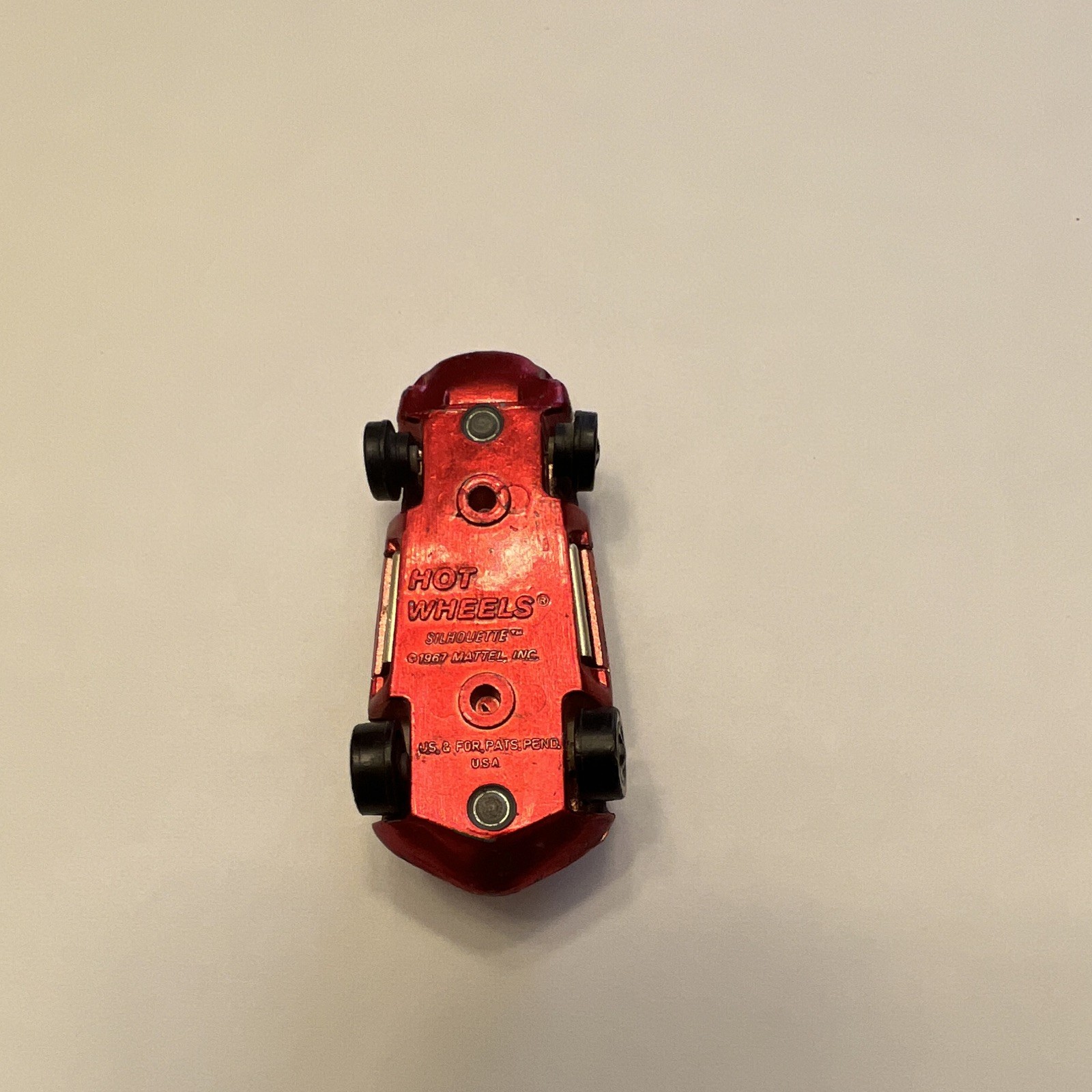 Hot Wheels Redlines Silhouette 1968 Red Diecast Car 1:64 Vintage