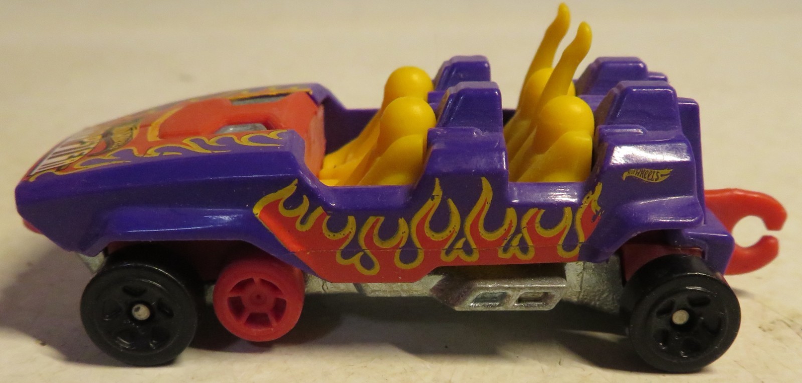 Hot Wheels Loopster 2014 Fun Park Hands Up Purple 5SPs Loose Car Roller Coaster