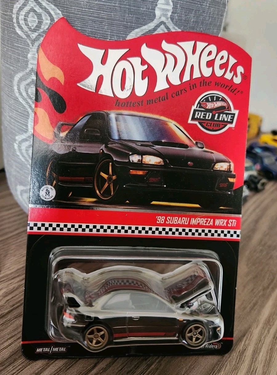 Hot Wheels RLC 1:64 1998 Subaru Impreza WRX STi Black Real Riders Unopened