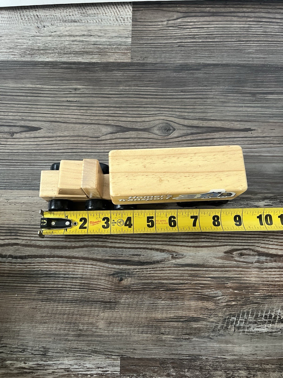 Homer’s Transportation Wooden Semi Truck Toy Trailer Automotive Big Rig Hauler