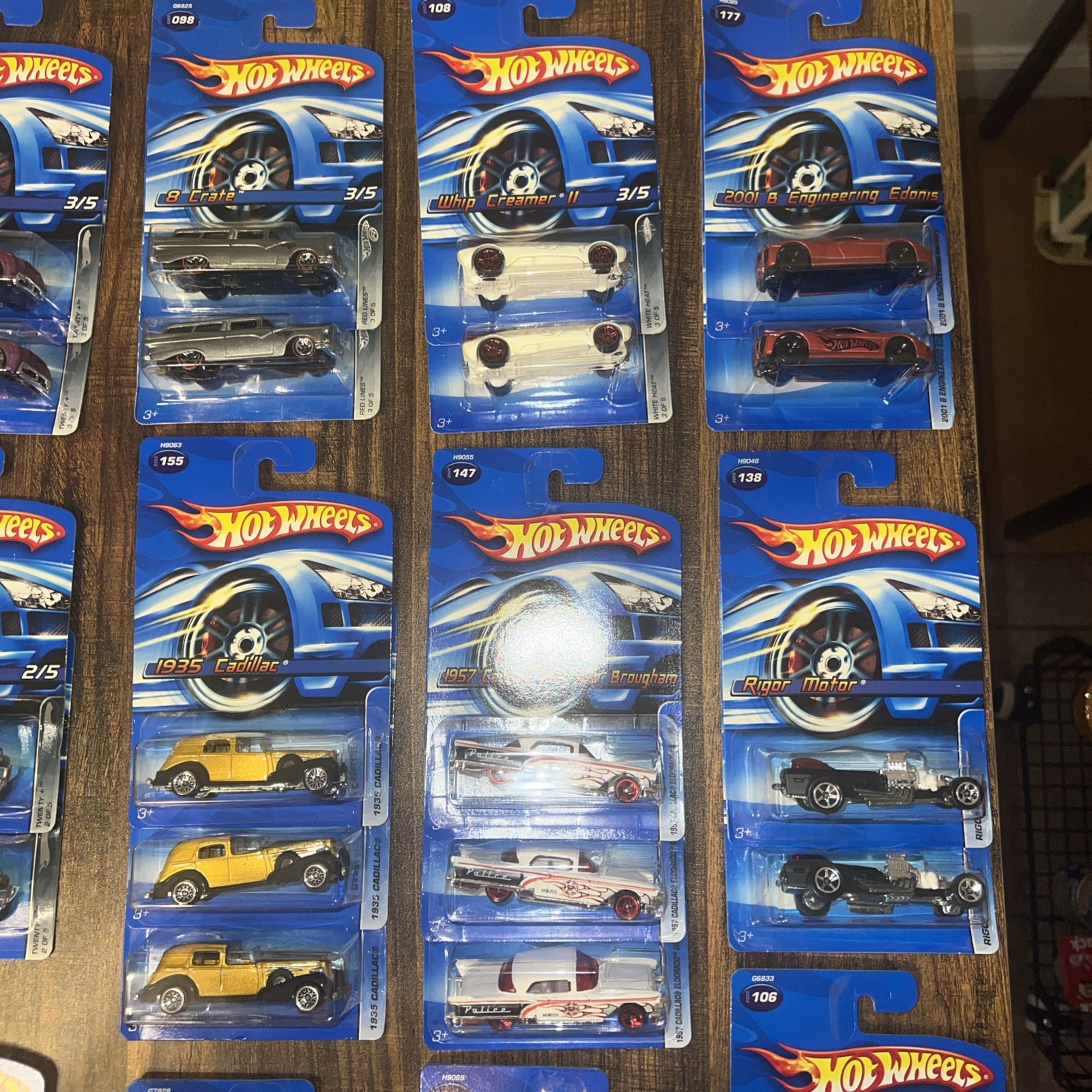 Lot of 71 Hot Wheels 2005 2006 Sealed Blue Cards First Editions Realistix