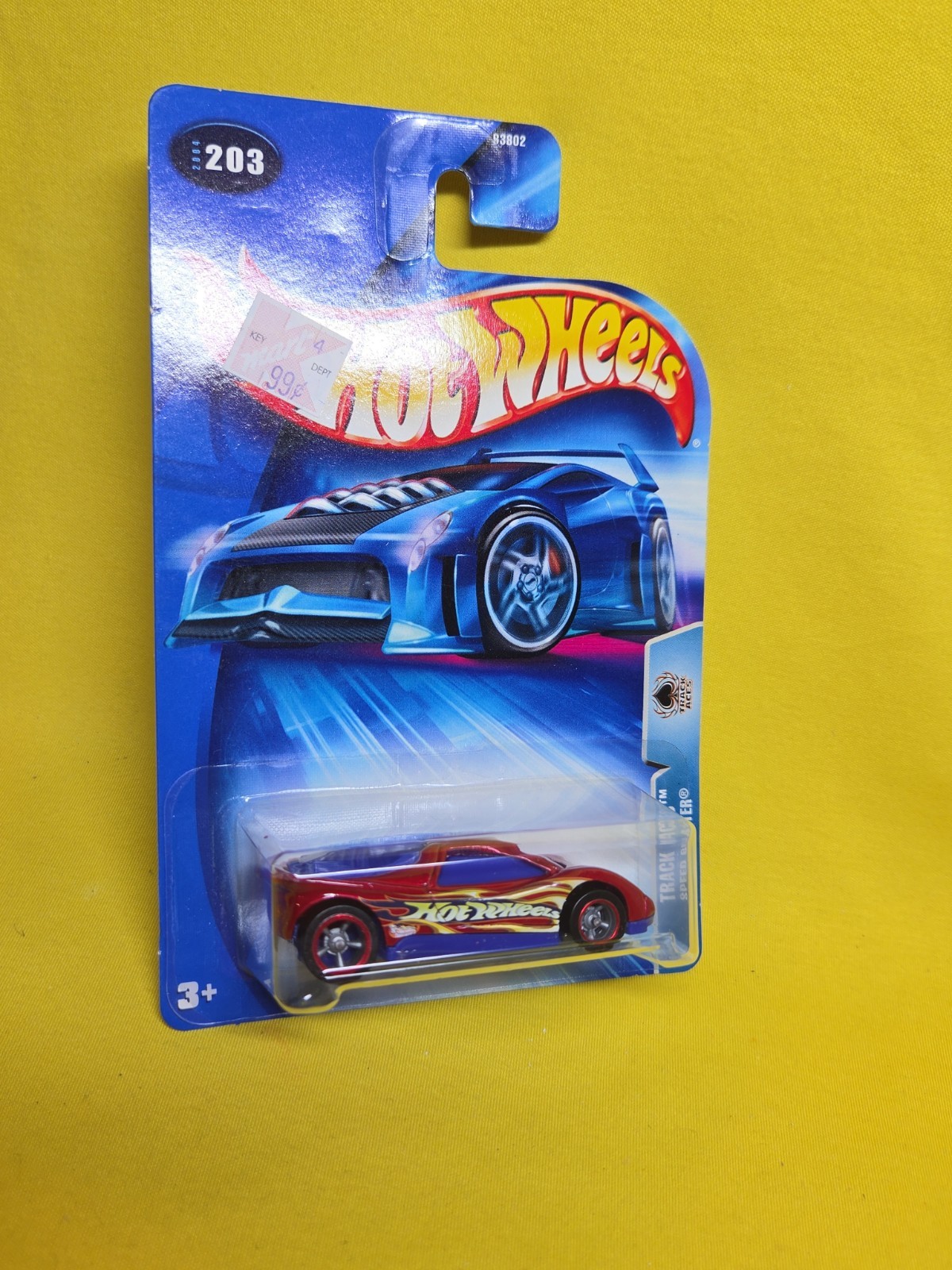 2004 Hot Wheels Track Aces Speed Blaster #203 Red/Blue & Gift 🔥61