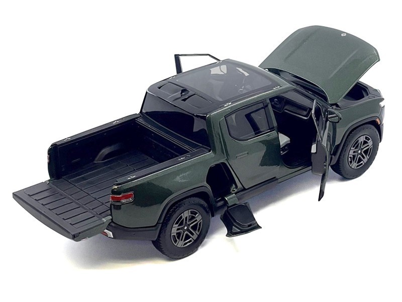 RIVIAN R1T PICKUP DARK GREEN 1/18 DIECAST MODEL BY MAISTO 31466