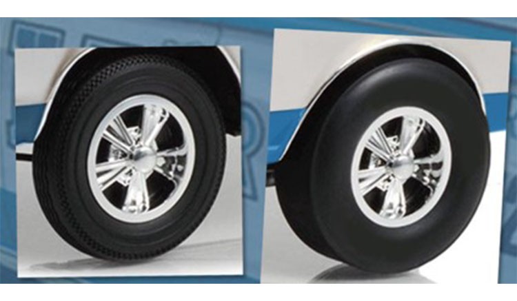 ACME 1:18 Scale Drag Wheel and Tire Set – A1806138W