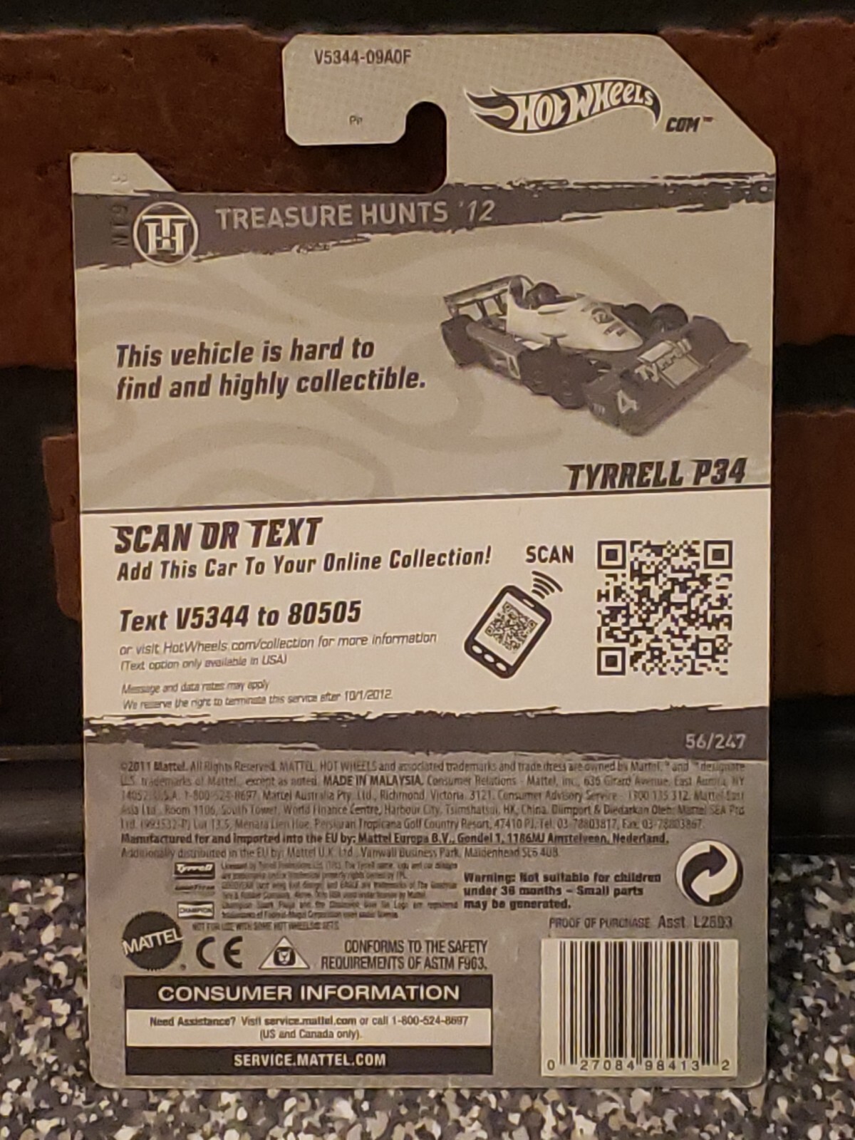 2012 Hot Wheels Treasure Hunts Tyrrell P34 #06/12 1/64 56/247