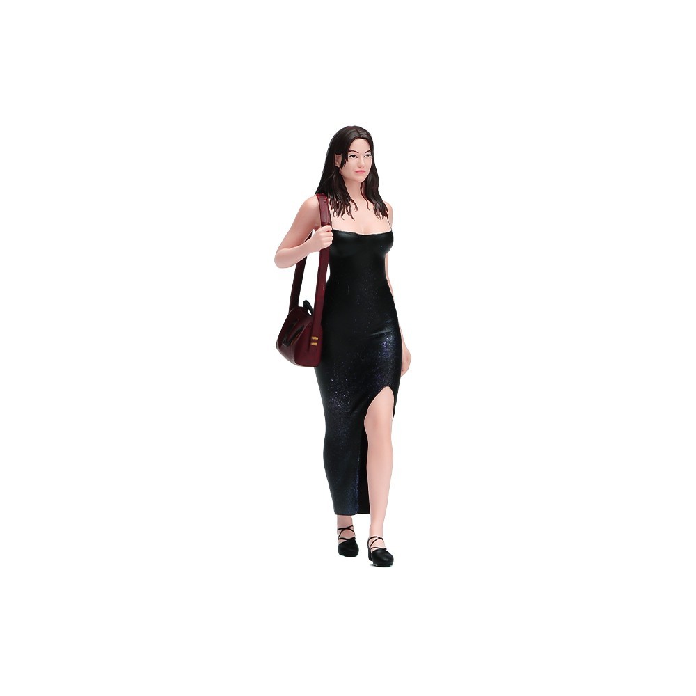 1/18 Miniatures Long Dress Beauty Girl Scene Props Figures Model For Cars