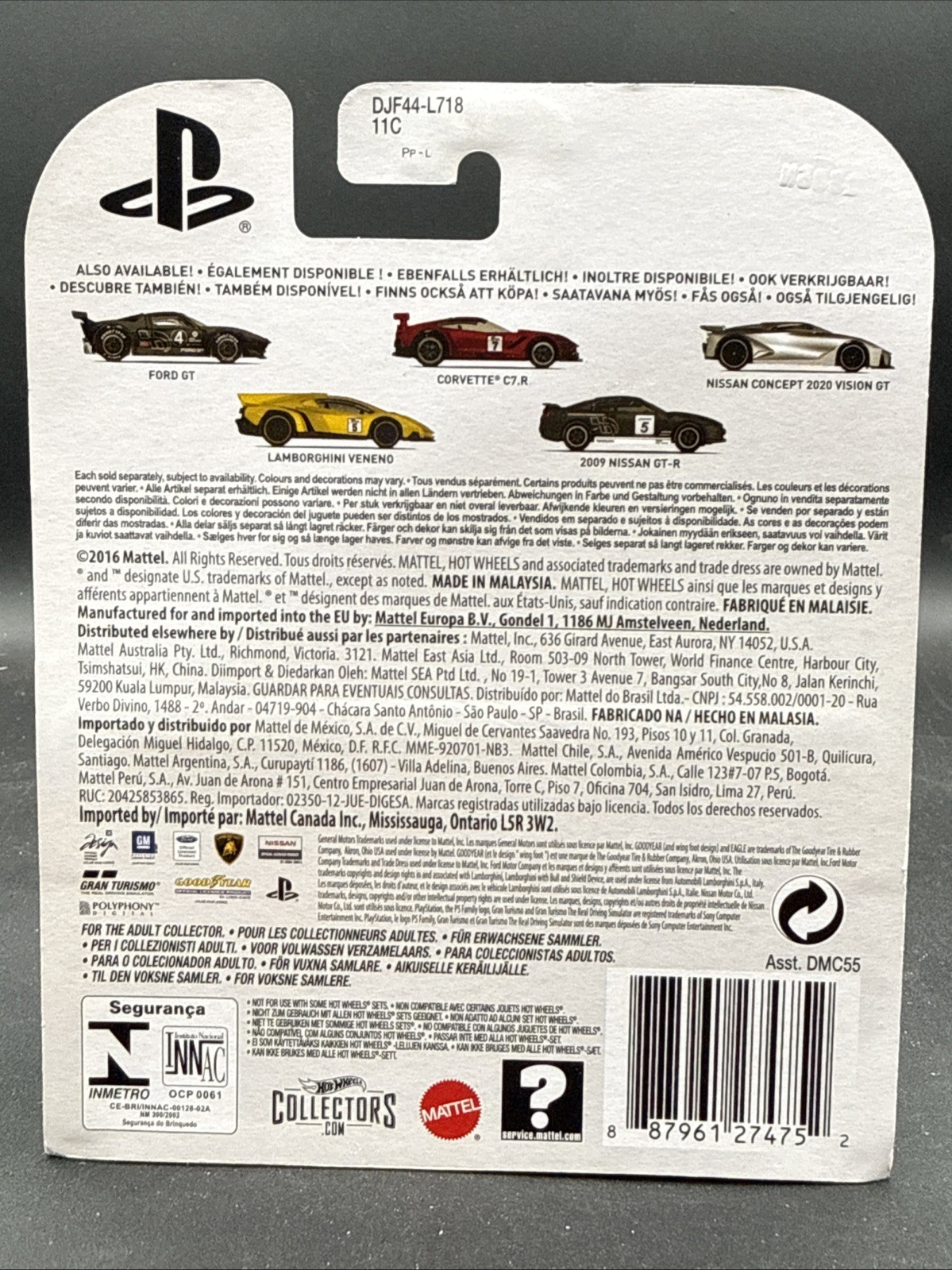 2016 Hot Wheels Premium CORVETTE C7.R red 2/5 GRAN TURISMO real driving simulato