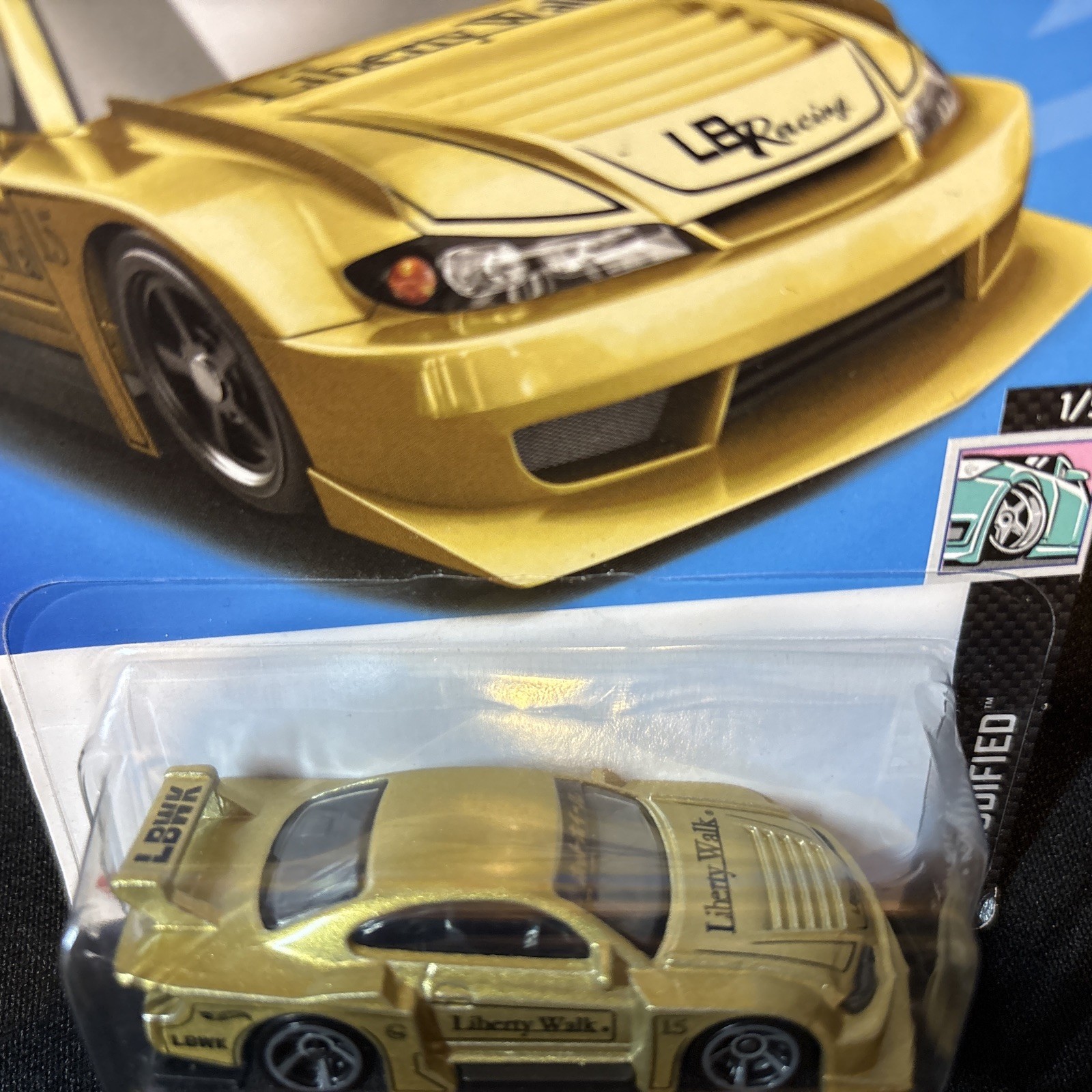 NEW SEALED HOT WHEELS LB SUPER SILHOUETTE NISSAN SILVIA S15 GOLD LIBERTY WALK