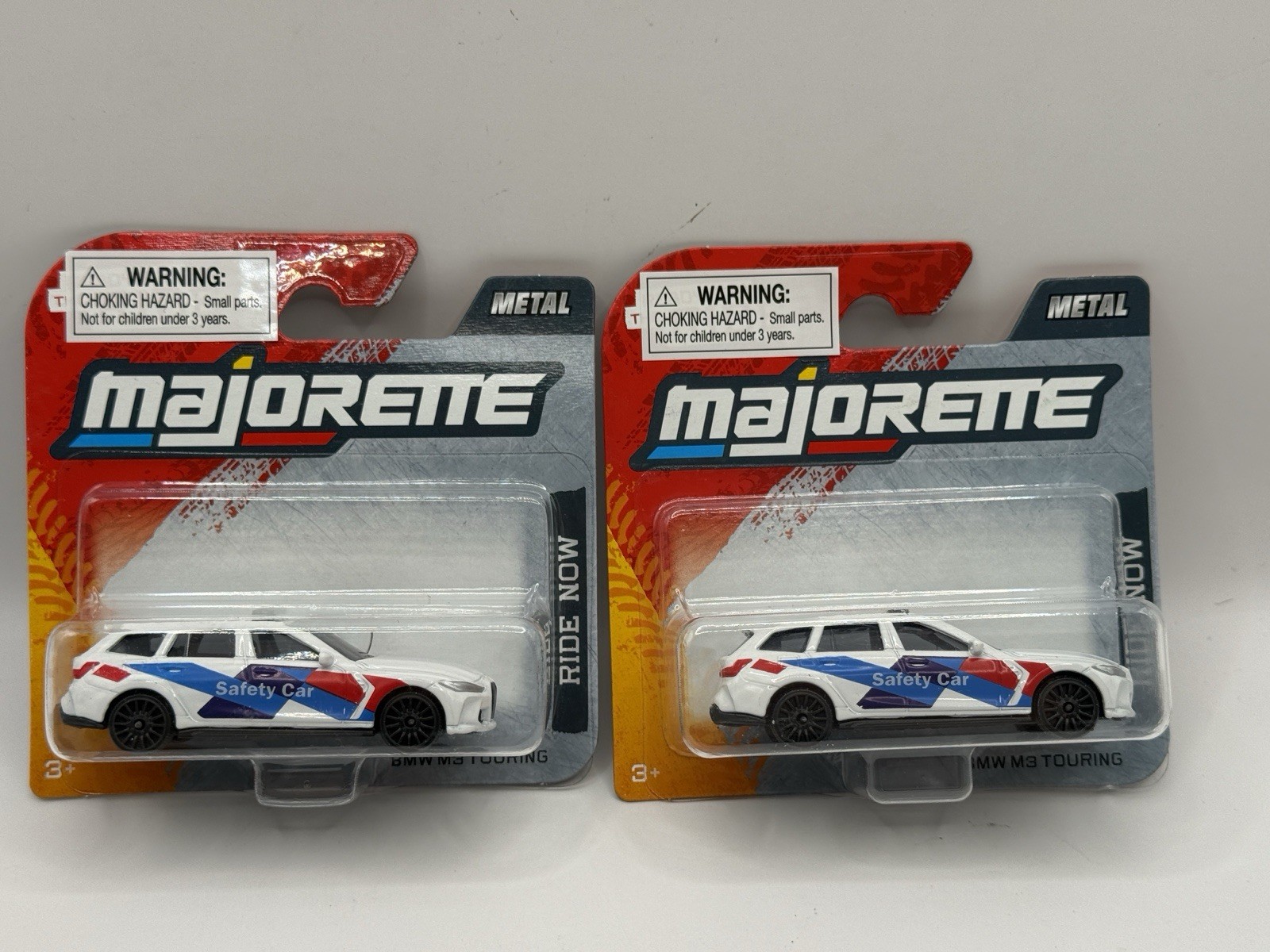 Majorette BMW M3 Touring White Safety Car Street Cars Ride Now Lot Of 2