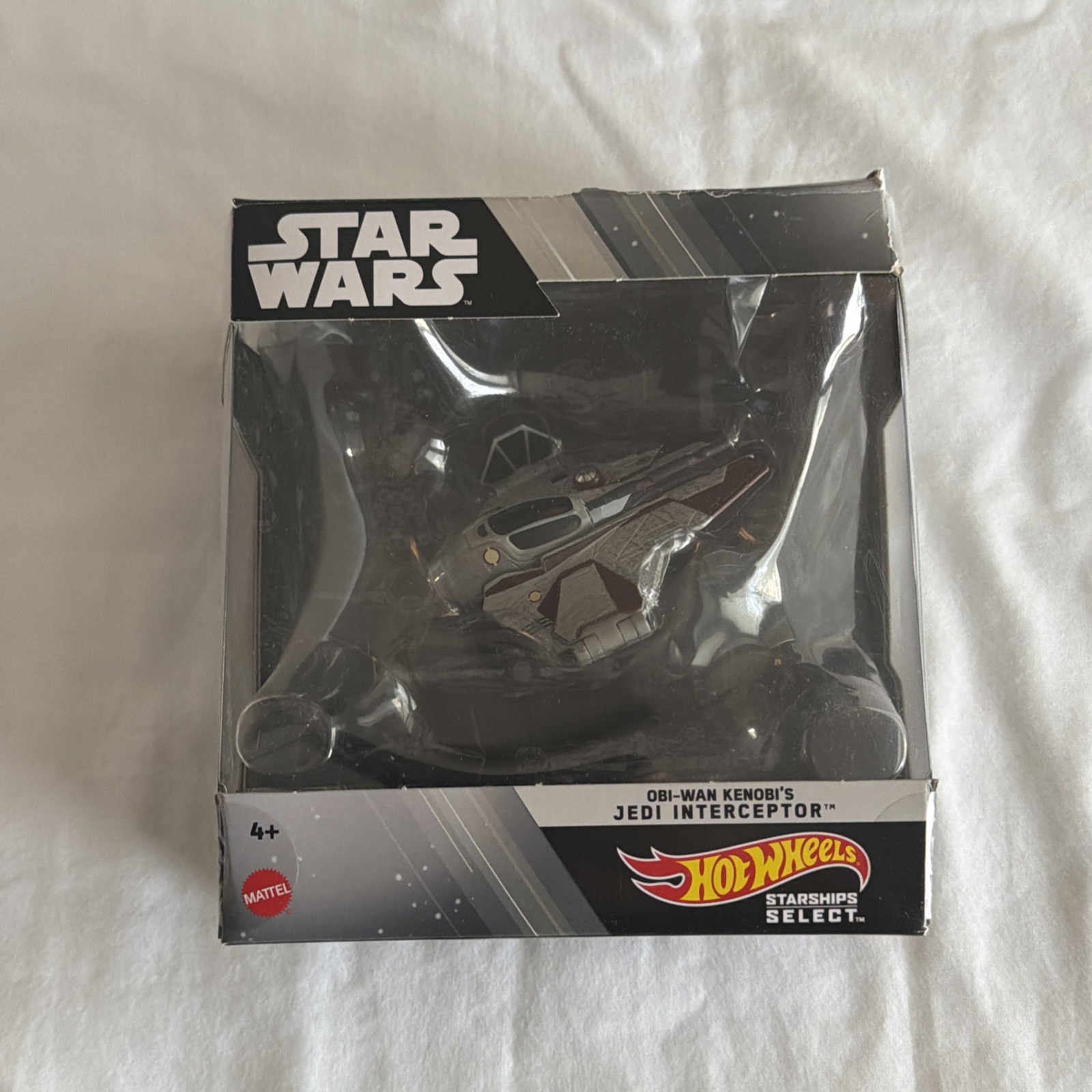 Hot Wheels Star Wars Starships Select Obi-Wan Kenobi Jedi Interceptor New