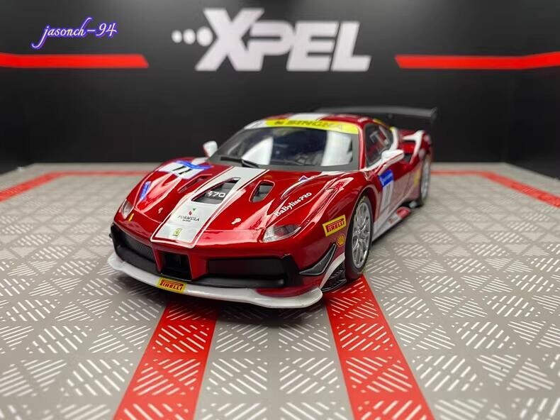 Ferrari 488 Challenge 2016 Alloy Car Model 1:24