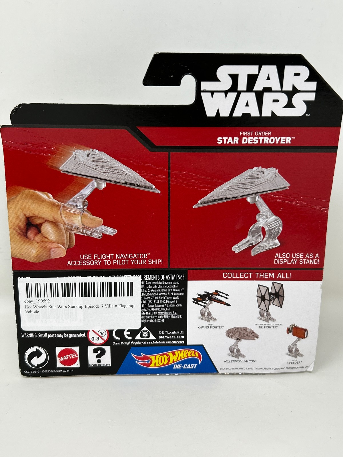 Hot Wheels Star Wars Starship Episode 7 Villain Flagship Vehicle