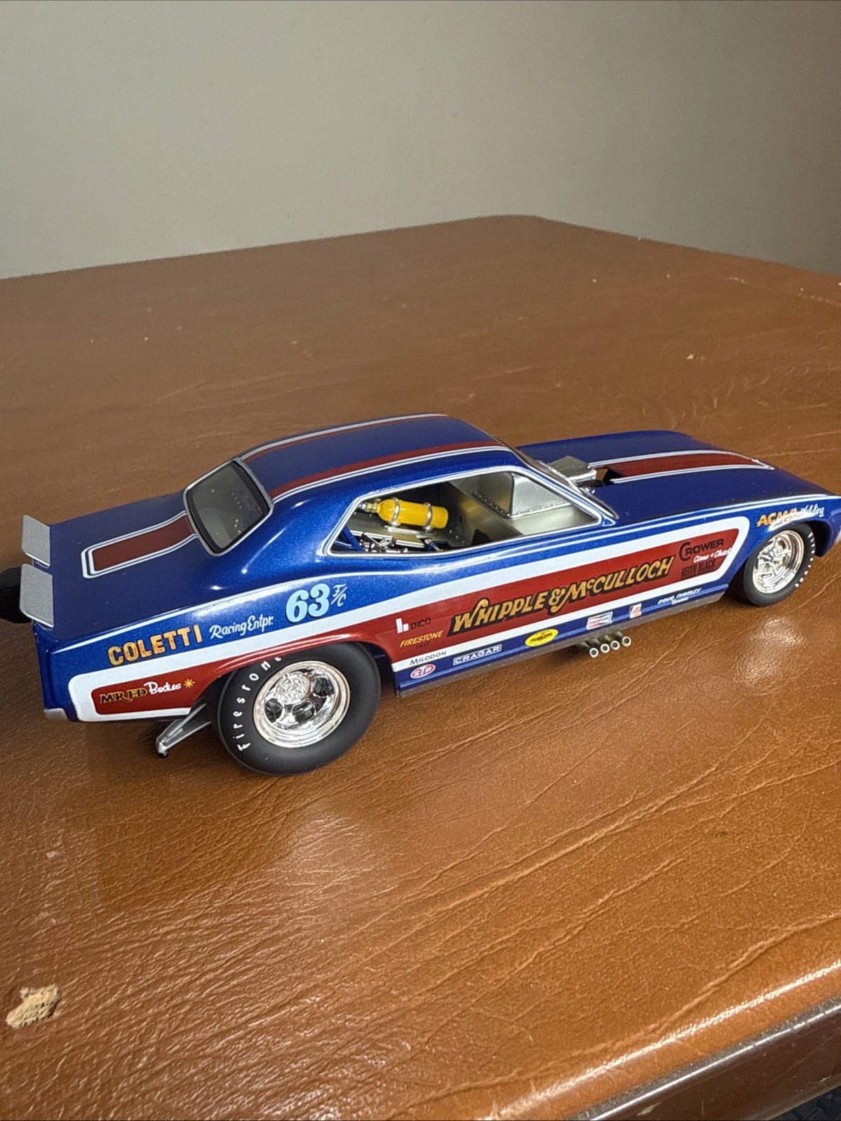 RARE 1320 THE FLOPPERS 1971 PLYMOUTH CUDA “WHIPPLE & McCULLOCH” 1:24 SCALE