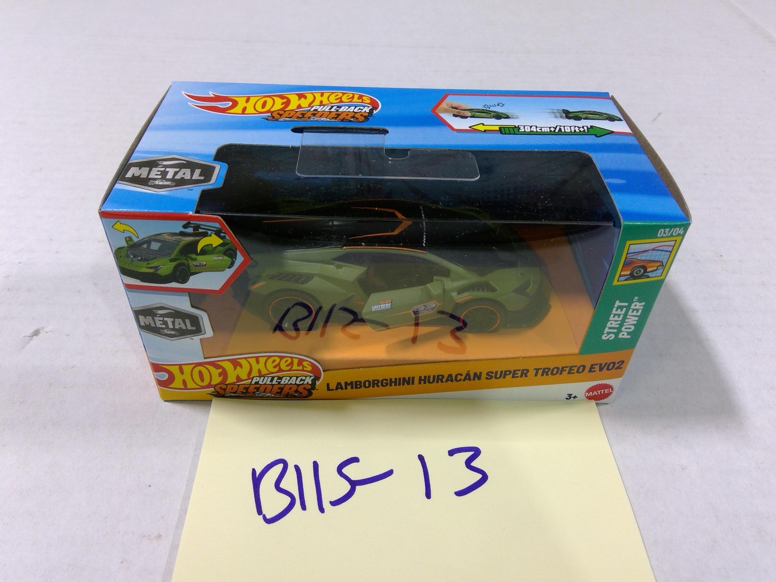 Hot Wheels Pull-Back Speeders Lamborghini Huracan Super Trofeo EVO2 Green