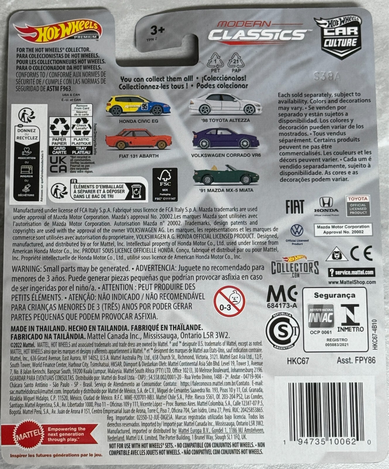 2023 Hot Wheels Modern Classics Honda Civic EG , Free shipping & Protector !