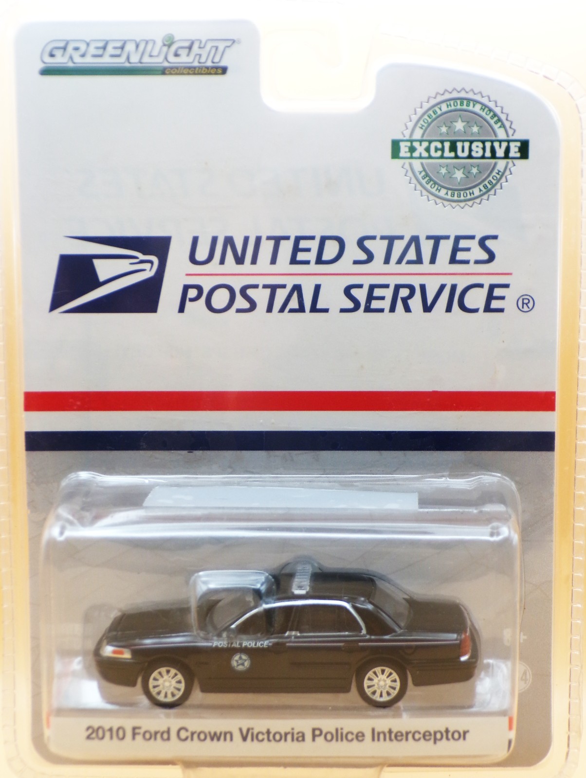2010 ford Crown Victoria USPS Police Interceptor.. Greenlight …1:64