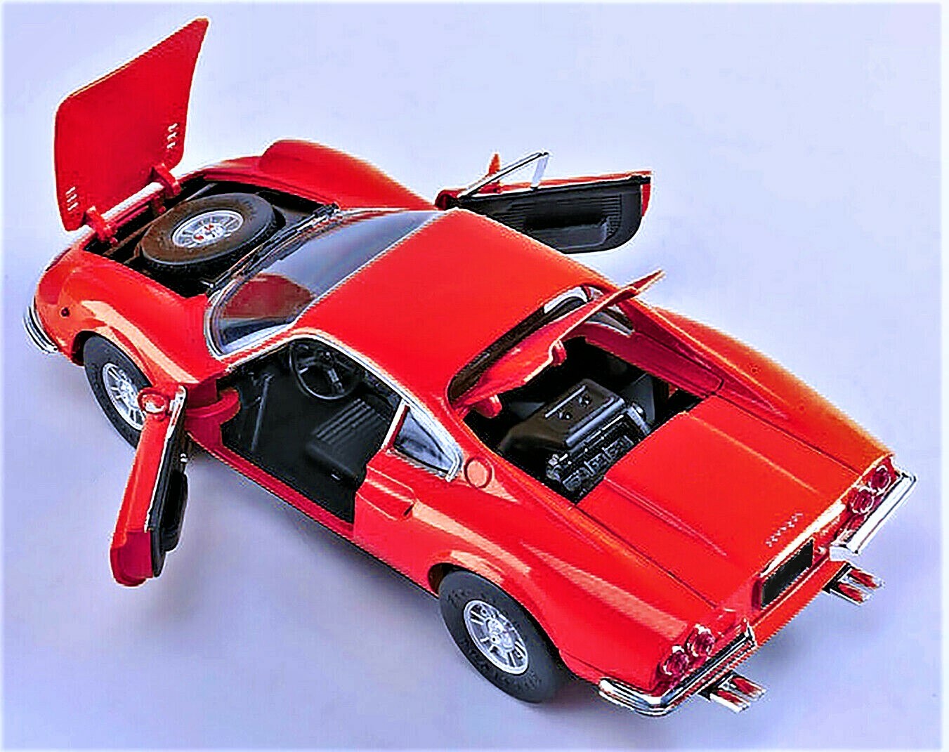 Ferrari Race Car Racing1:24Le Mans12Racer18Custom Built Metal Body Model RARE
