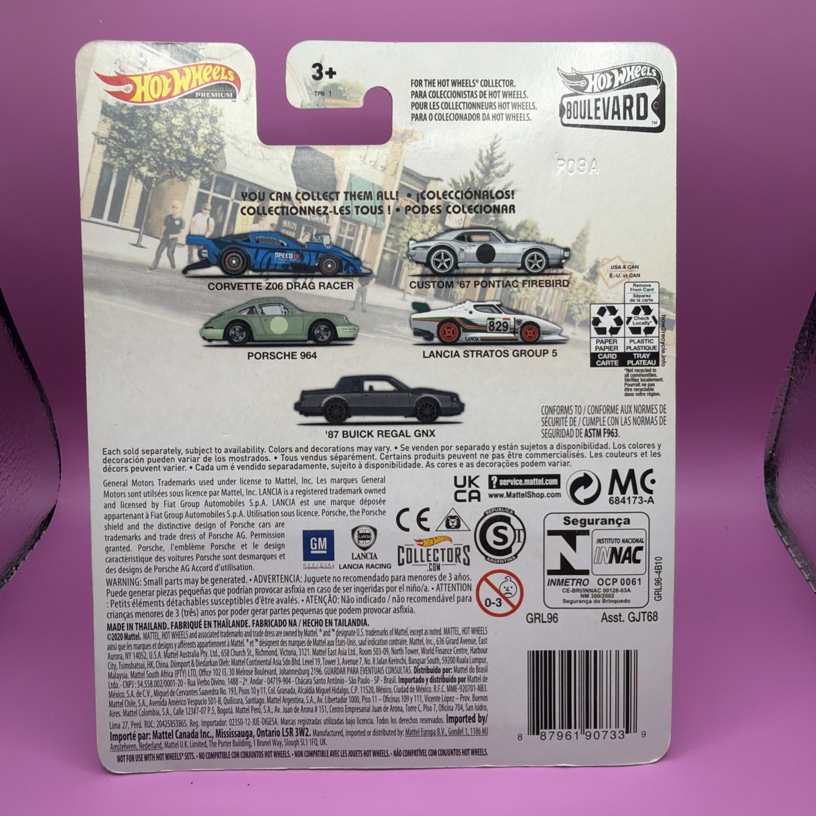 Hot Wheels Boulevard 1:64 Corvette Z06 Drag Racer Laughlin Model GRL96