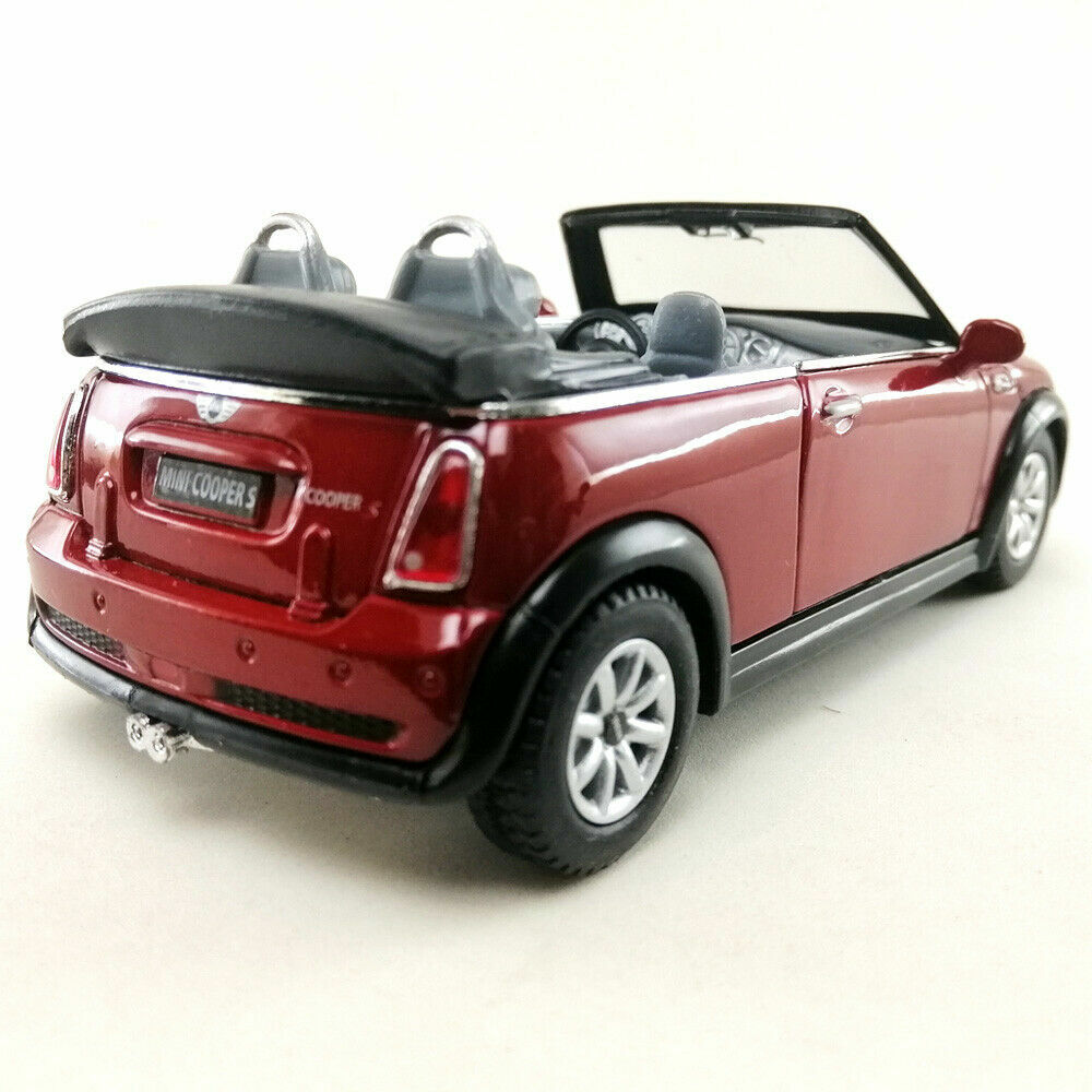 Mini Cooper S Convertible, Kinsmart, Diecast Model Toy Car, 4 Colors, 5”, 1:28