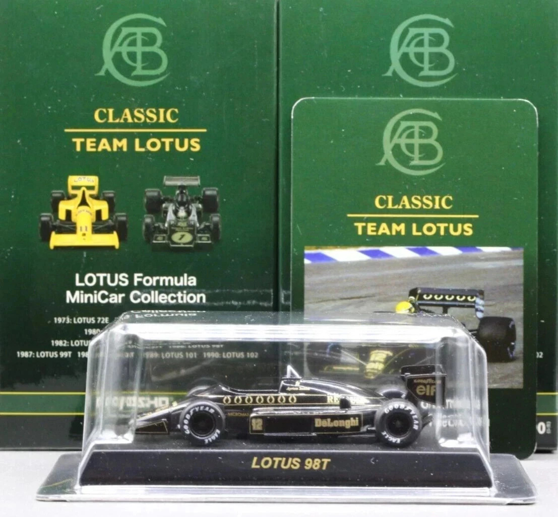 Kyosho 1/64 Lotus Formula Collection Secret Car 98T F1 No.12 1986 A.Senna