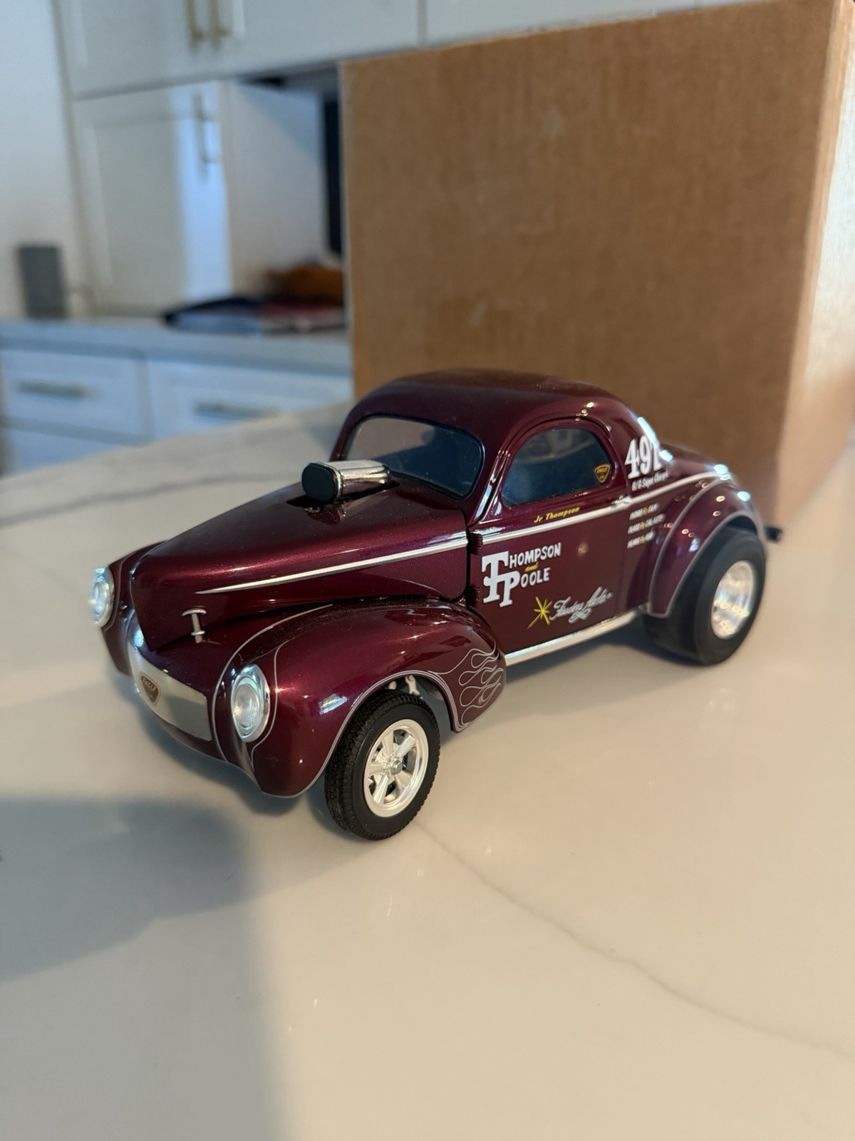 ACME Trading Co. THOMPSON AND POOLE – 1941 WILLYS GASSER DRAG CAR – 1/18 DIECAST