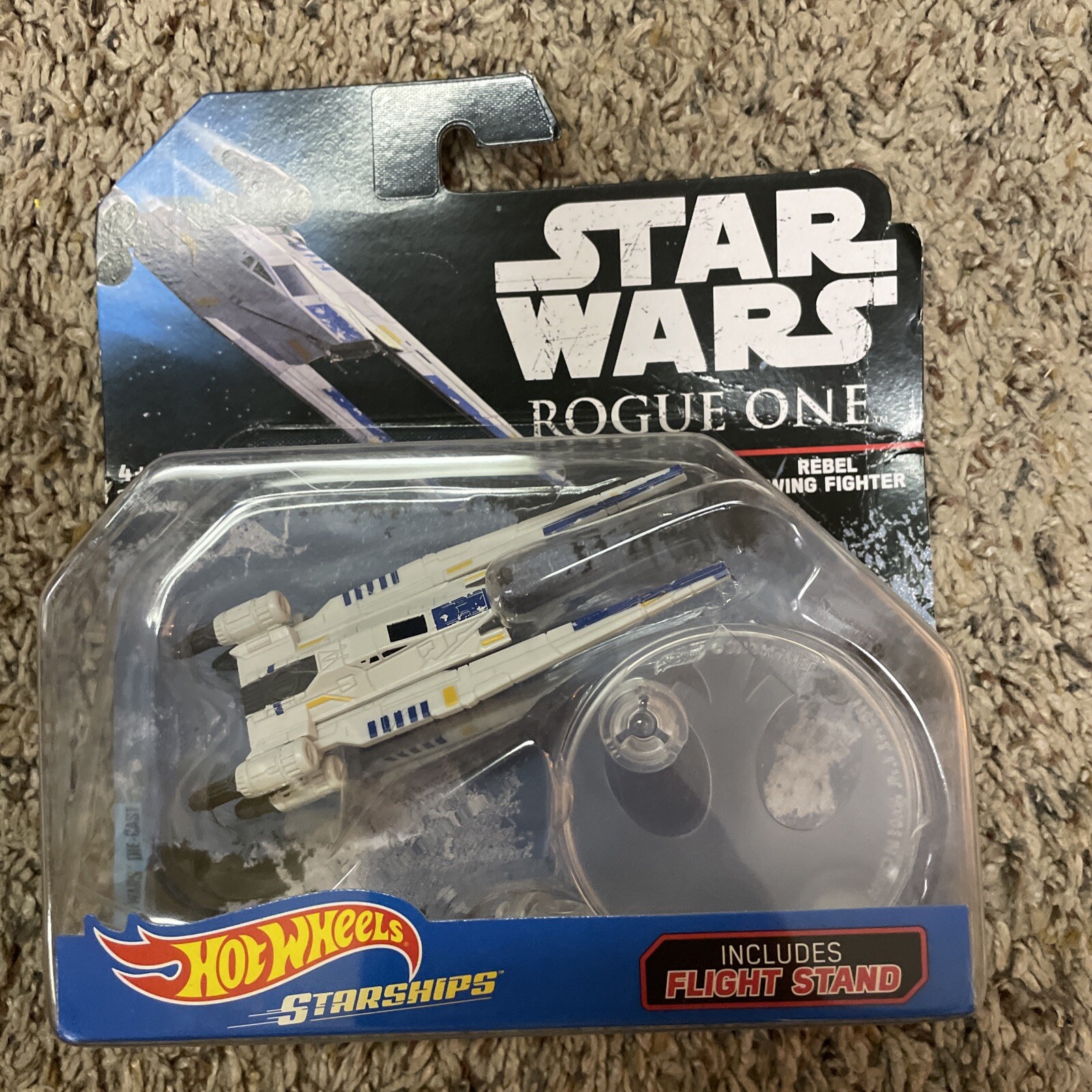 Lot Of 9 Star Wars Hot Wheels Rogue One Starships NEW With Stand
