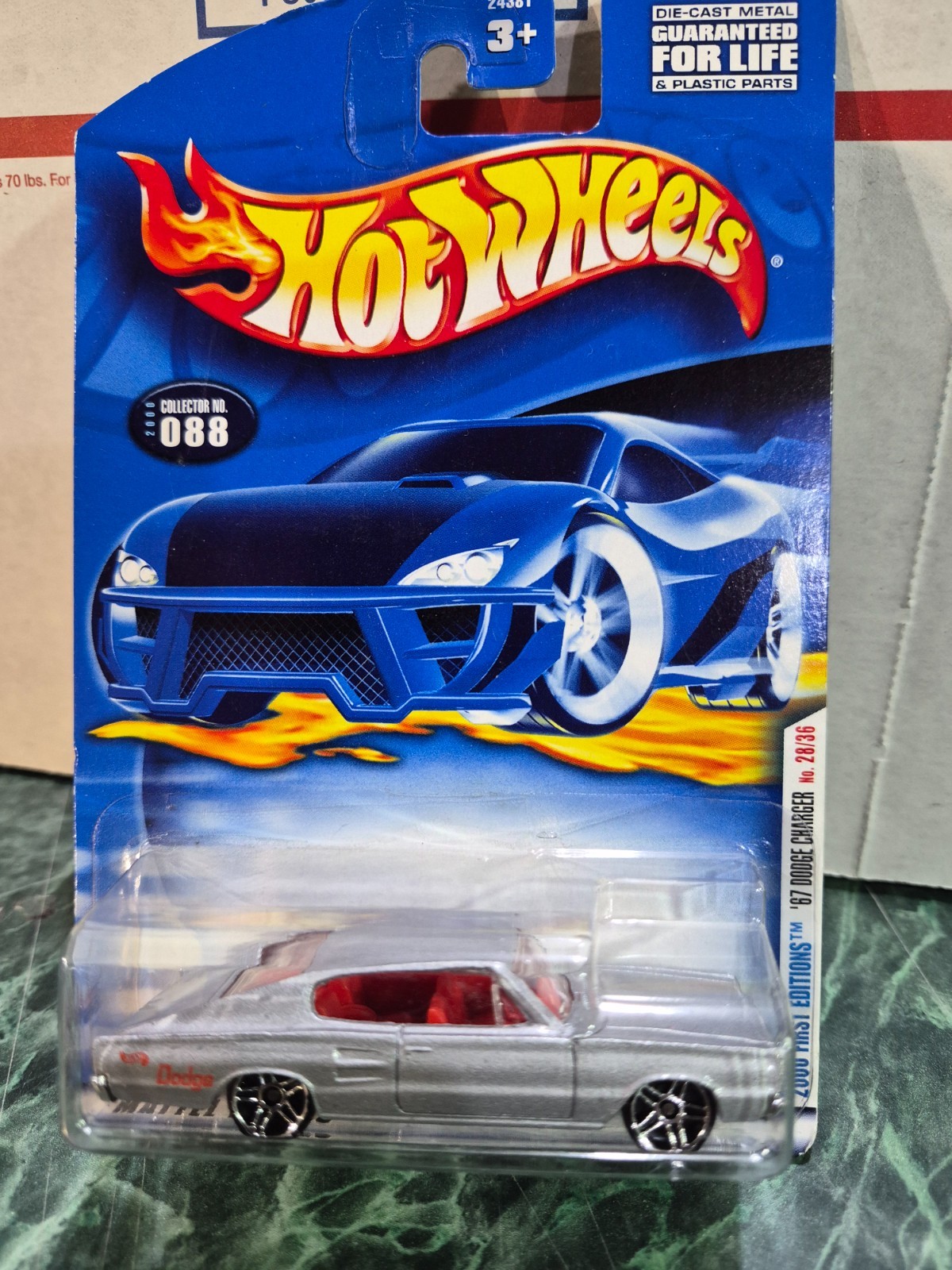 4 Hot Wheels Black Lane, 67 Dodge Charger, Jester and Custom Cougar