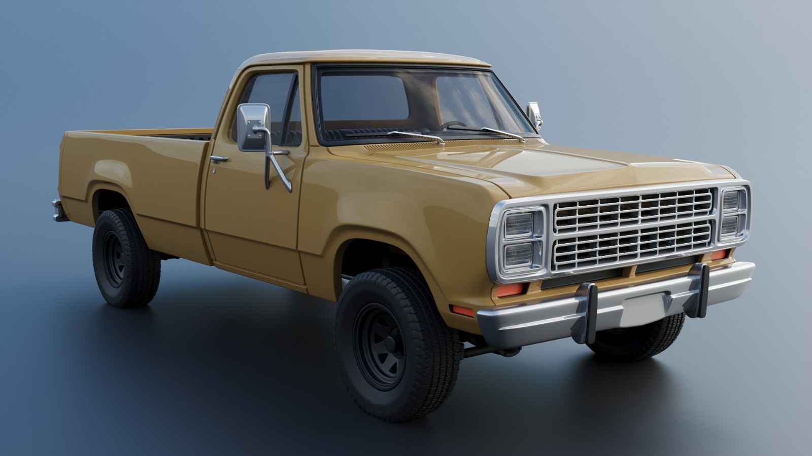 3d printed Dodge Power Wagon W150 1979 model car collectible replica