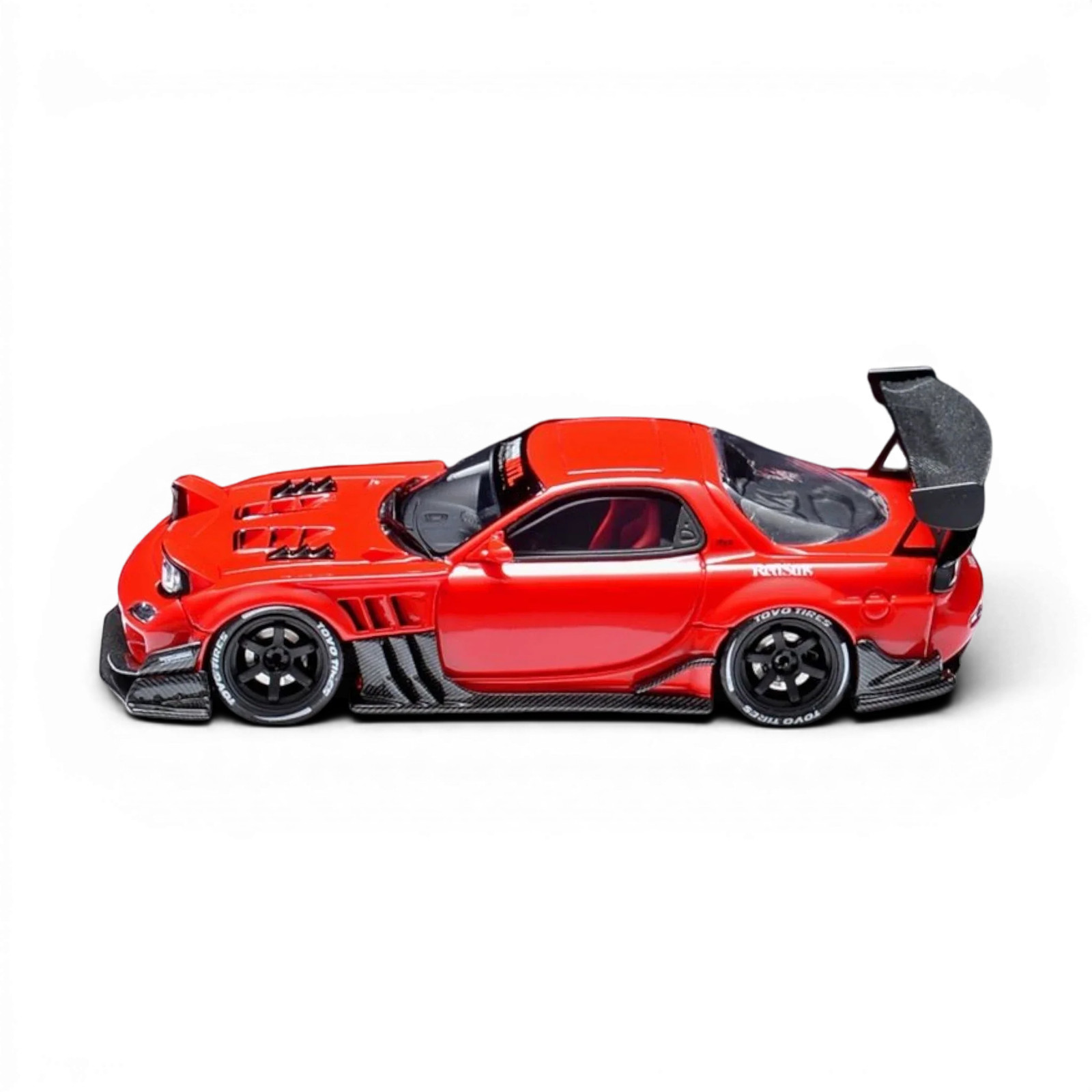 YM Model x Minicraftsman Mazda RX-7 Modified Red 1:64