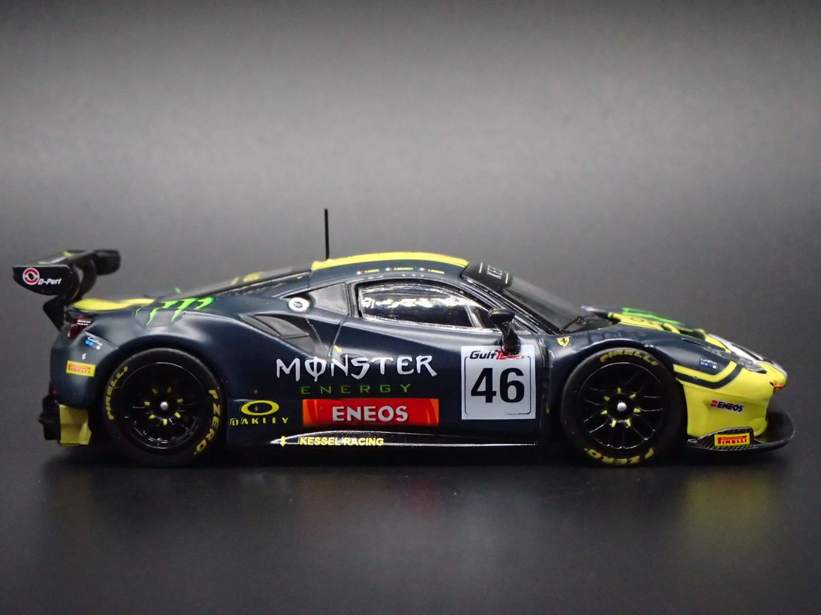 2015-2019 FERRARI 488 GT3 MONSTER ENERGY 2019 12H 1:64 SCALE DIECAST MODEL CAR