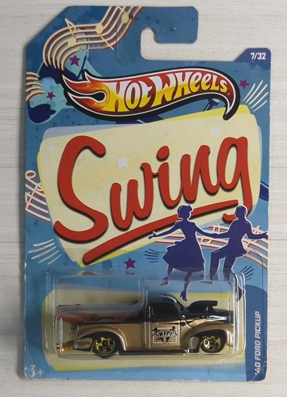 2012 HOT WHEELS JUKEBOX SWING 1940 FORD PICKUP 7/32 ’40 RARE HTF