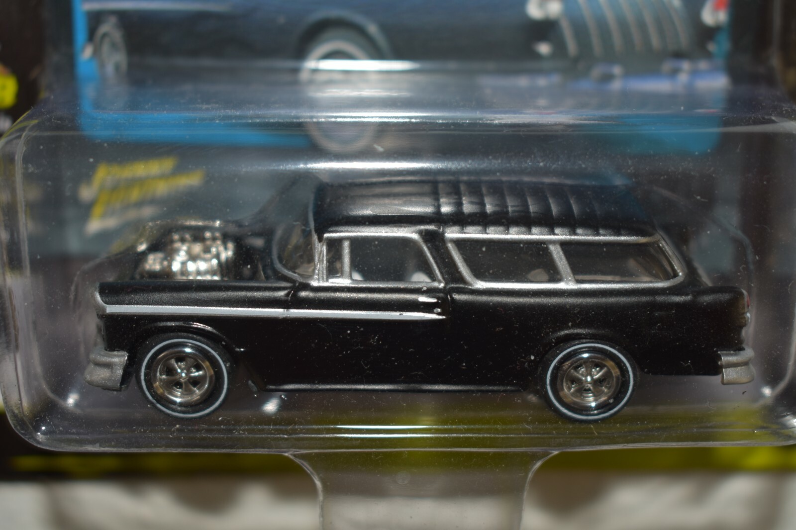 JOHNNY LIGHTNING 50 YEARS 1955 CHEVY NOMAD BLACKED OUT STREET FREAKS FREE SHIP.