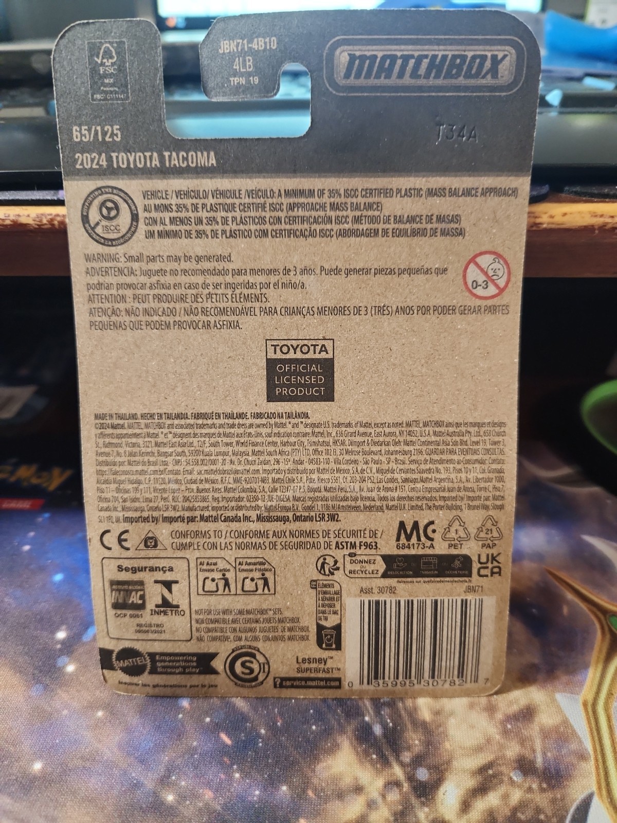 2025 Matchbox – 2024 Toyota Tacoma #65/125 White