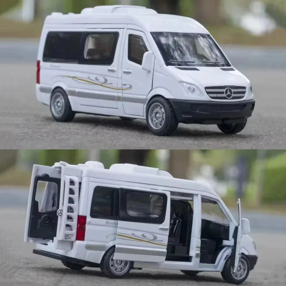 1:32 Sprinter Coaster Alloy Diecast Toys Cars Models Vehicles Pull Back with Sou