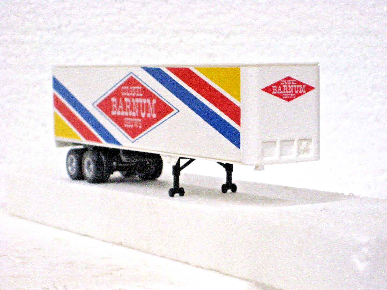 HO SCALE CONCOR COLONEL BARNUM SHOWS 2 PCS TRACTOR TRAILER