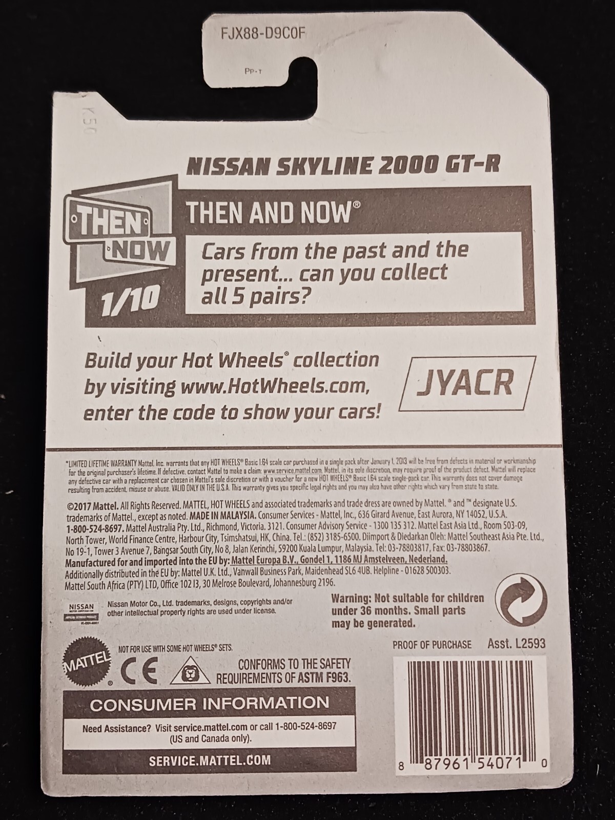 72 Nissan Skyline 2000GT-R, 2017 Then and Now 1/10, FJX88 118/365. Blue