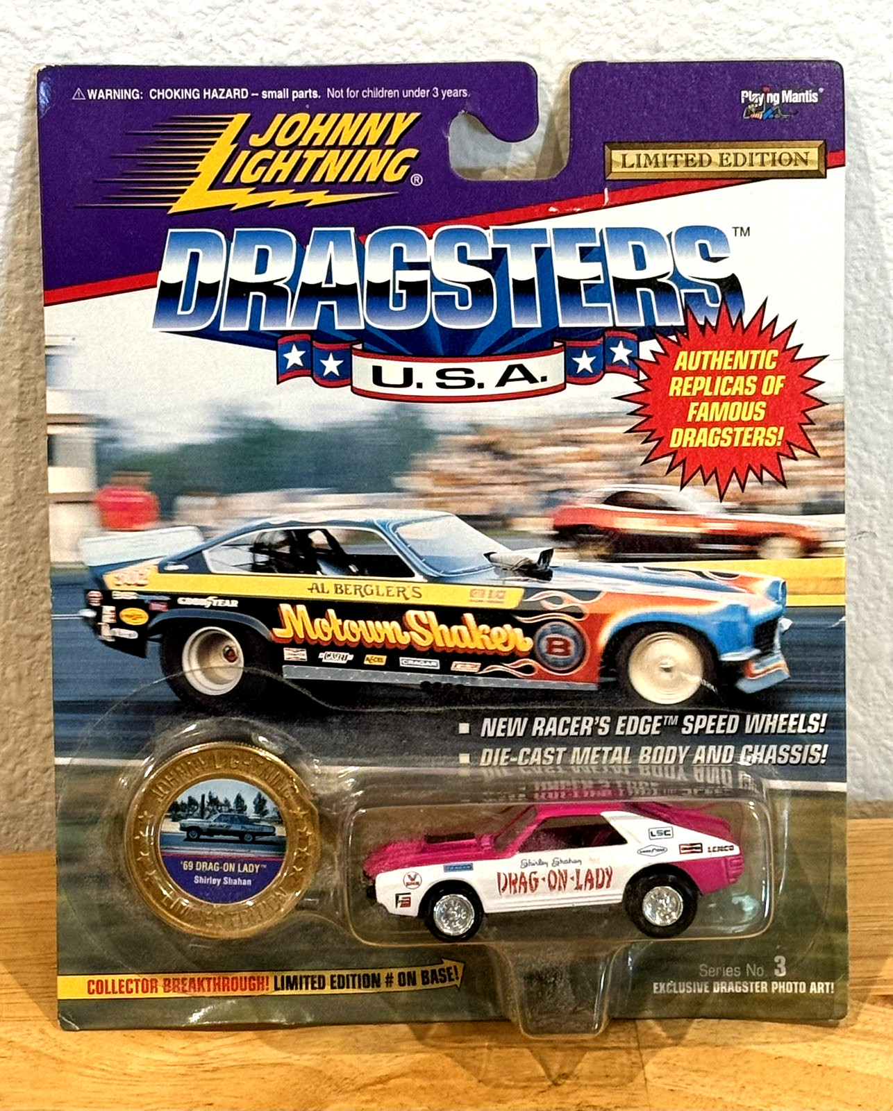 Johnny Lightning Dragsters USA ’69 Drag On Lady Shirley Shahan Lot of 3 Car New