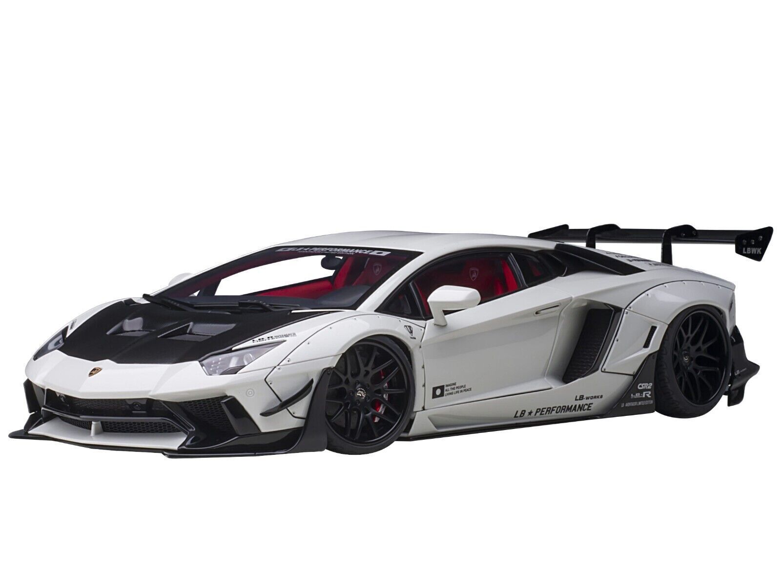 AUTOart 79241 1:18 Diecast Car – Carbon Black Bonnet/Metallic White