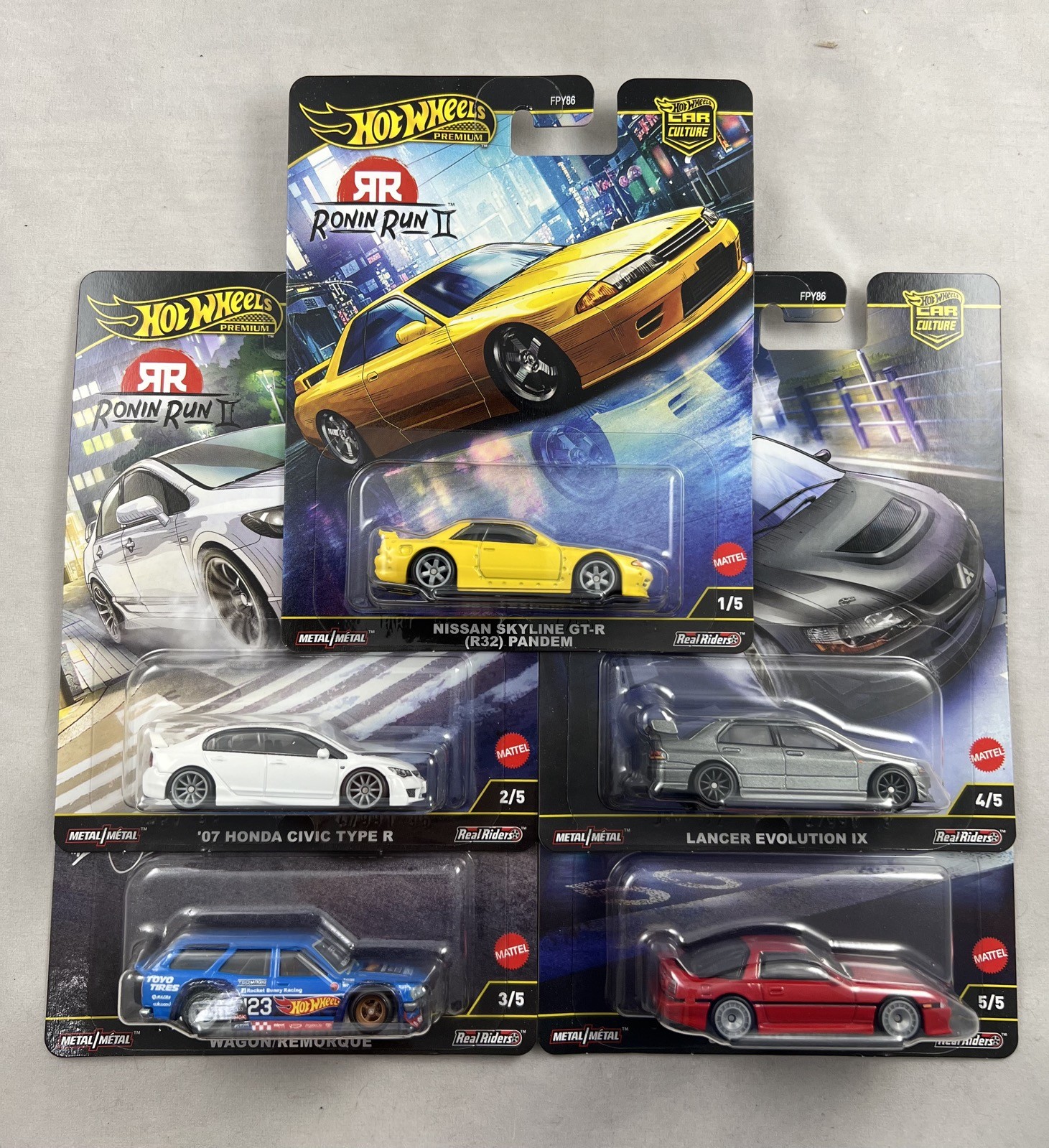 Hot Wheels Car Culture Ronin Run II Set of 5