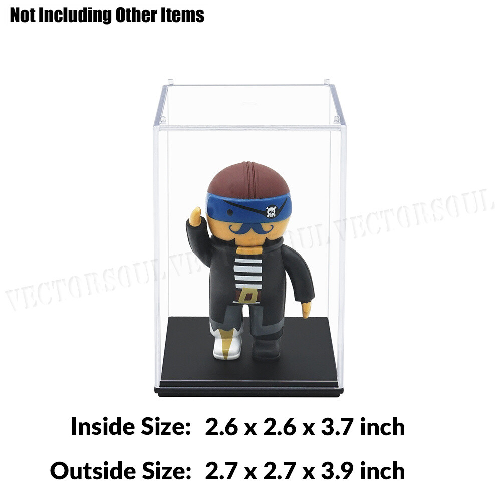 Small Acrylic Display Case Dustproof Box For Mini Action Figures 1/64 Diecast US