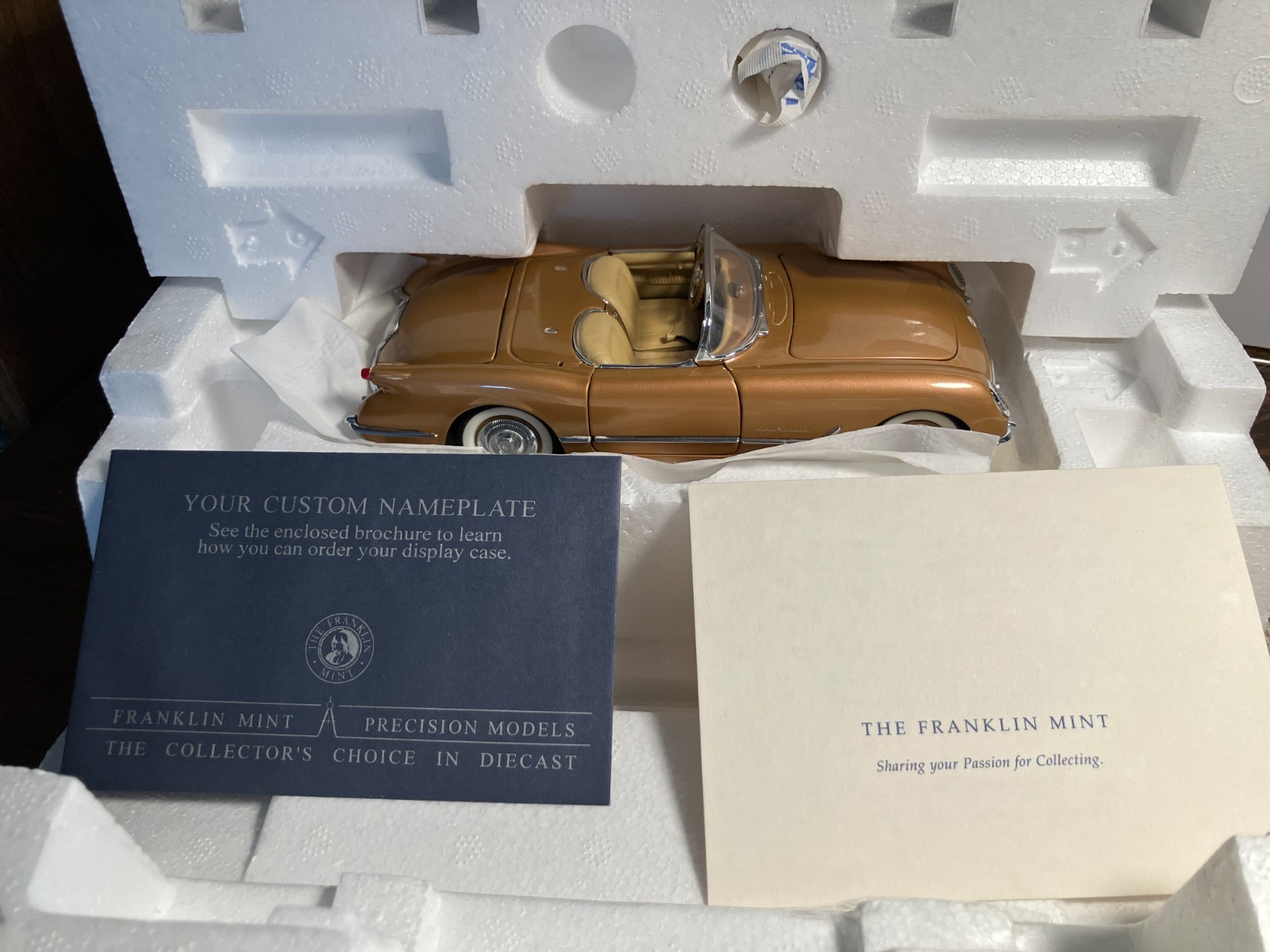 Franklin Mint 1/24 1955 Corvette Limited Edition – Copper